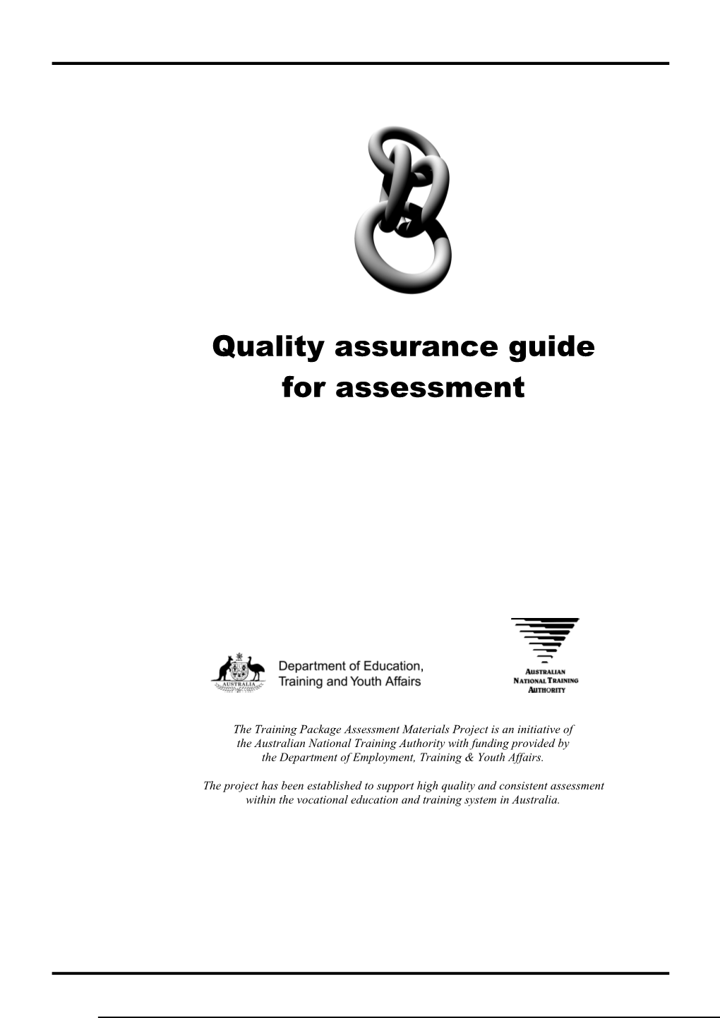 Quality Assurance Guide for Assessment