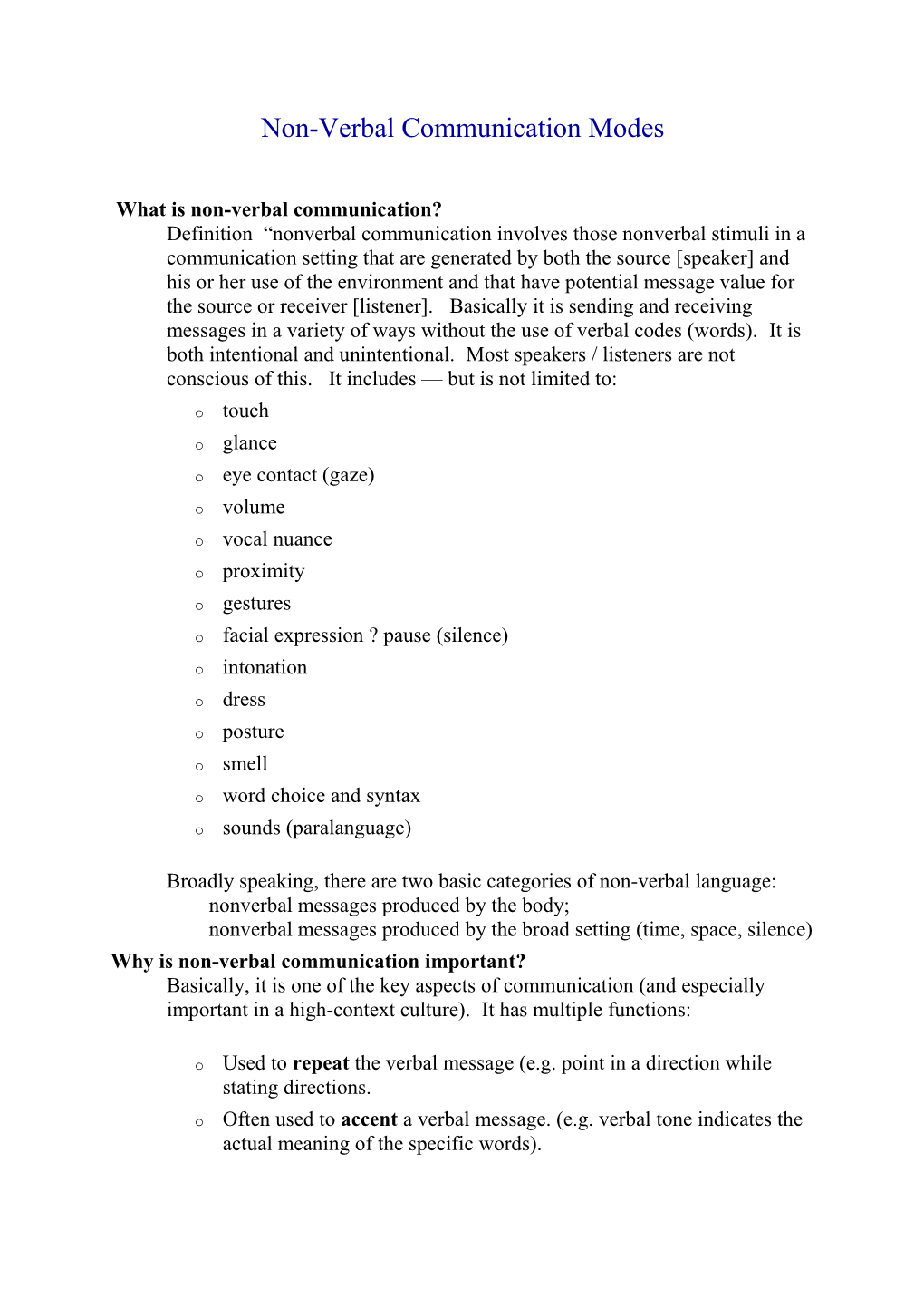 What Is Non-Verbal Communication?