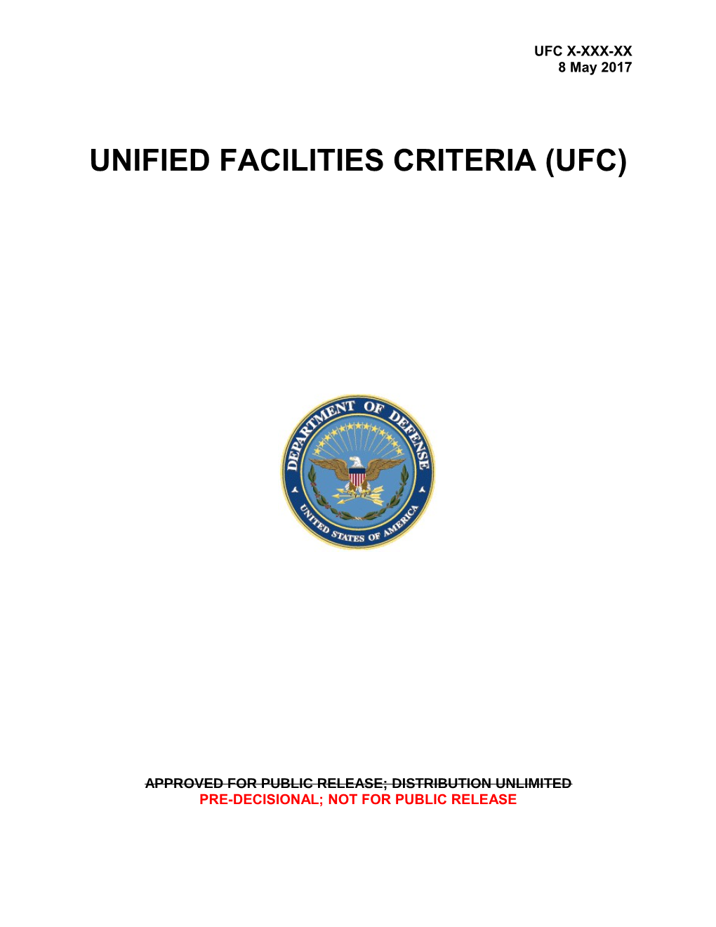 Unified Facilities Criteria (Ufc)