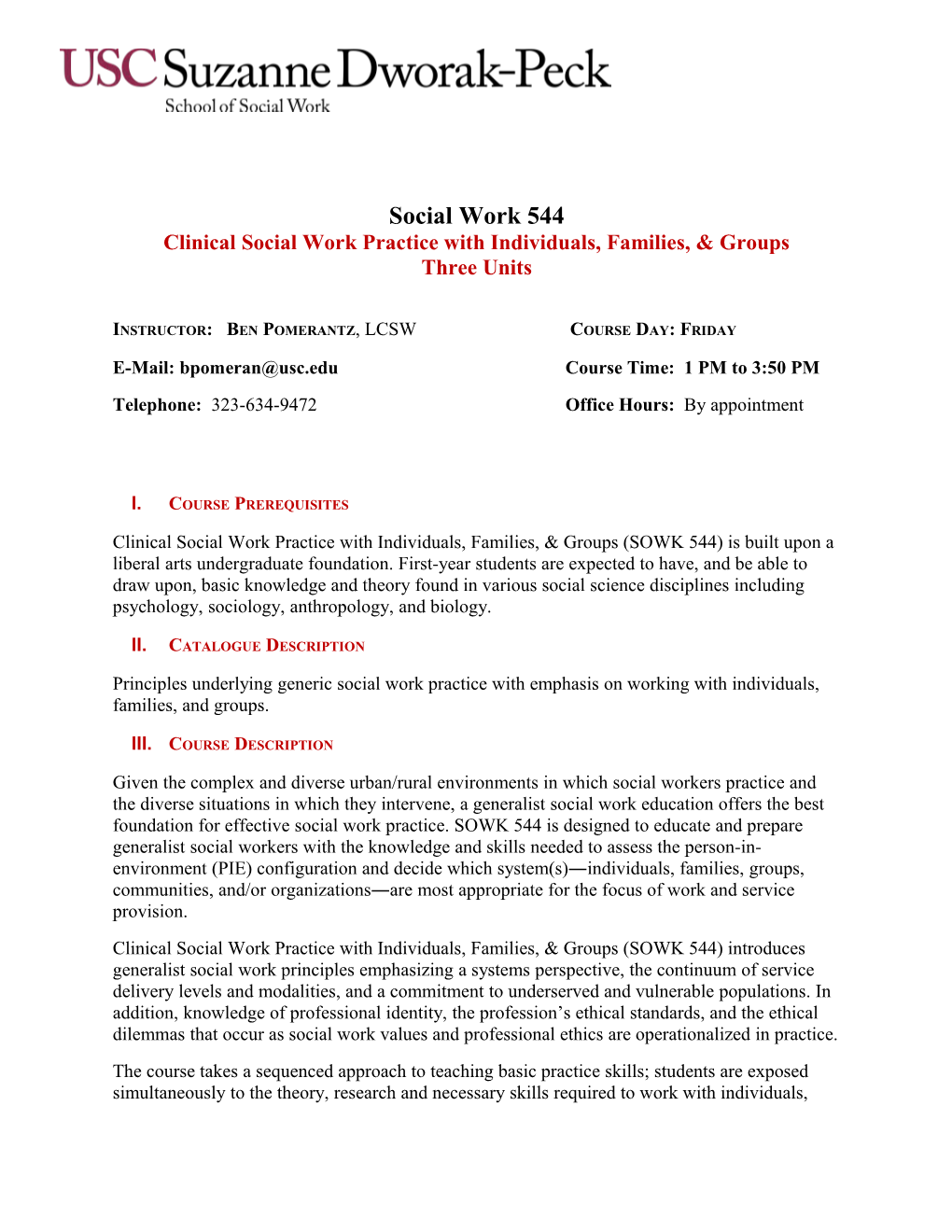 Clinical Social Work Practice with Individuals, Families, & Groups