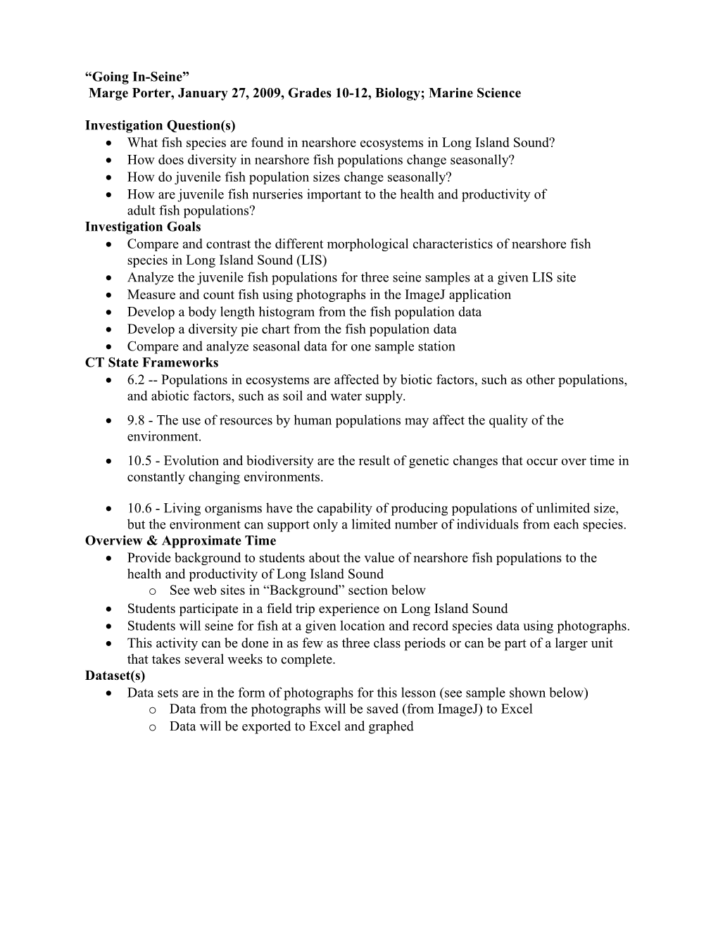 Datatools Investigation Planning and Documentation Template