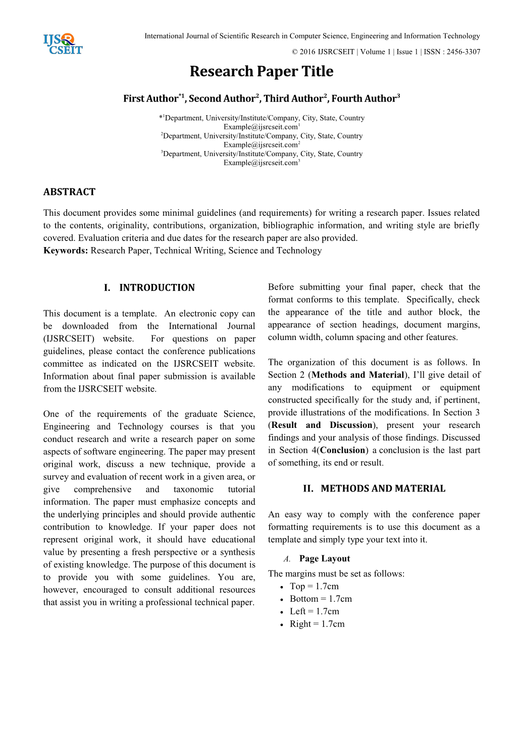 International Journal of Scientific Research in Computer Science, Engineering and Information