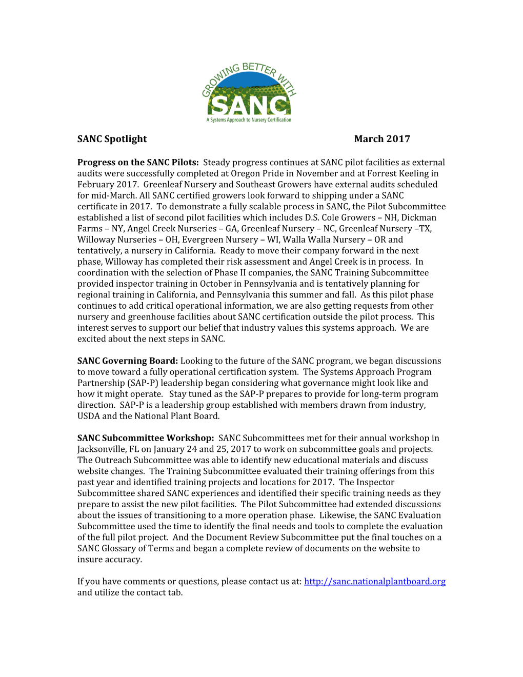 SANC Spotlightmarch 2017