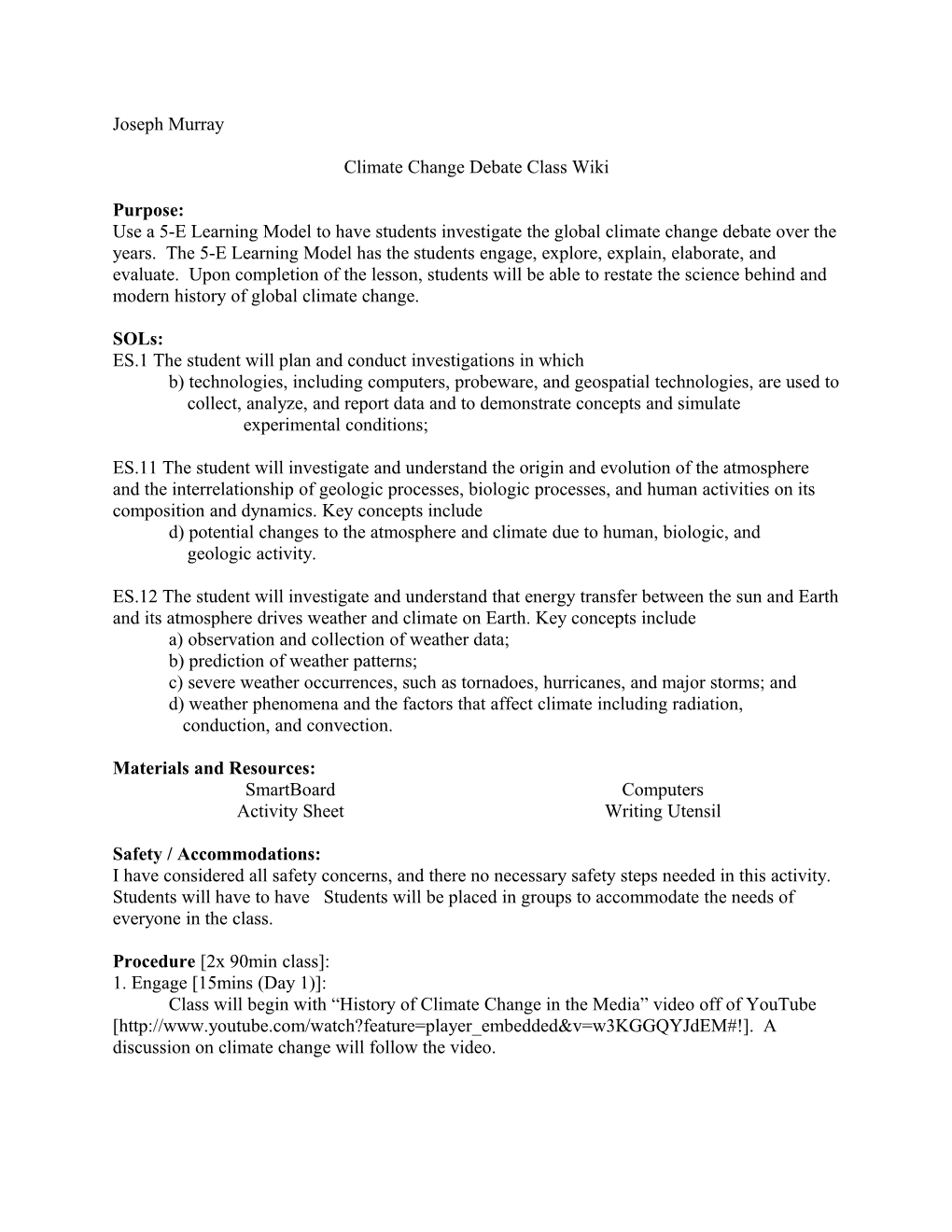 Climate Change Debate Class Wiki