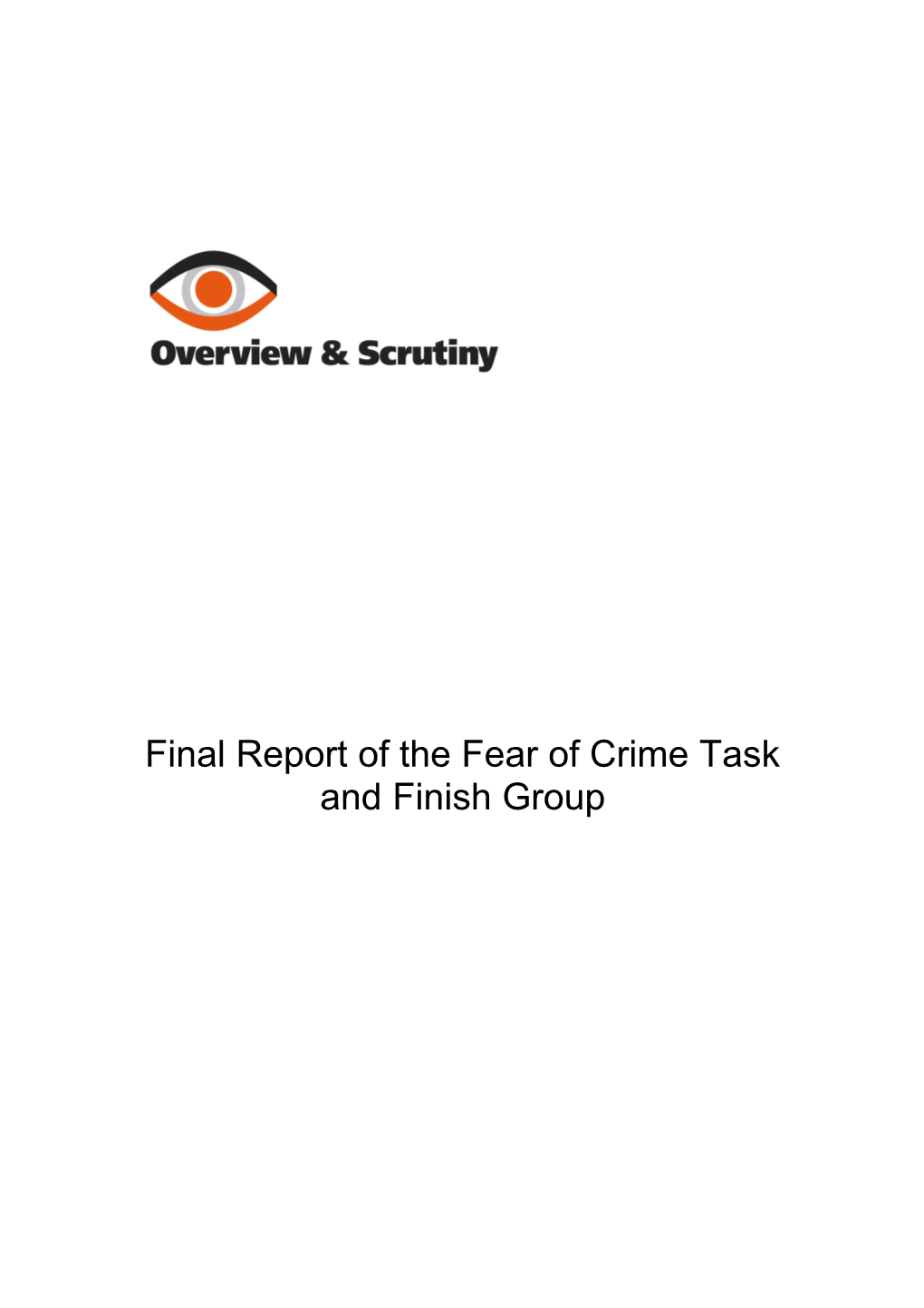Fear of Crime Report