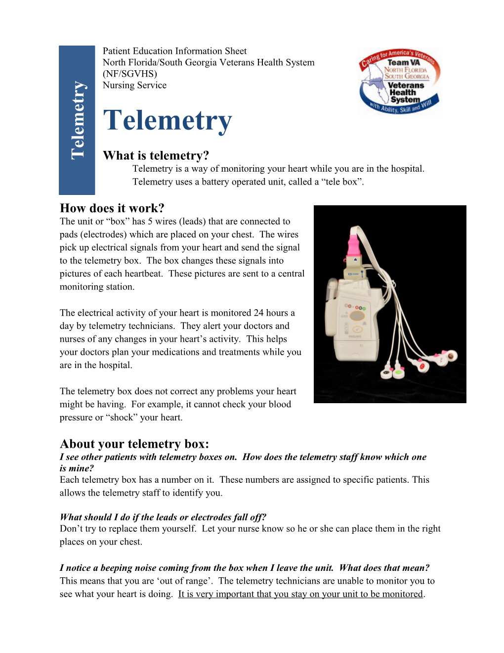 A Patient Education Guide to Telemetry