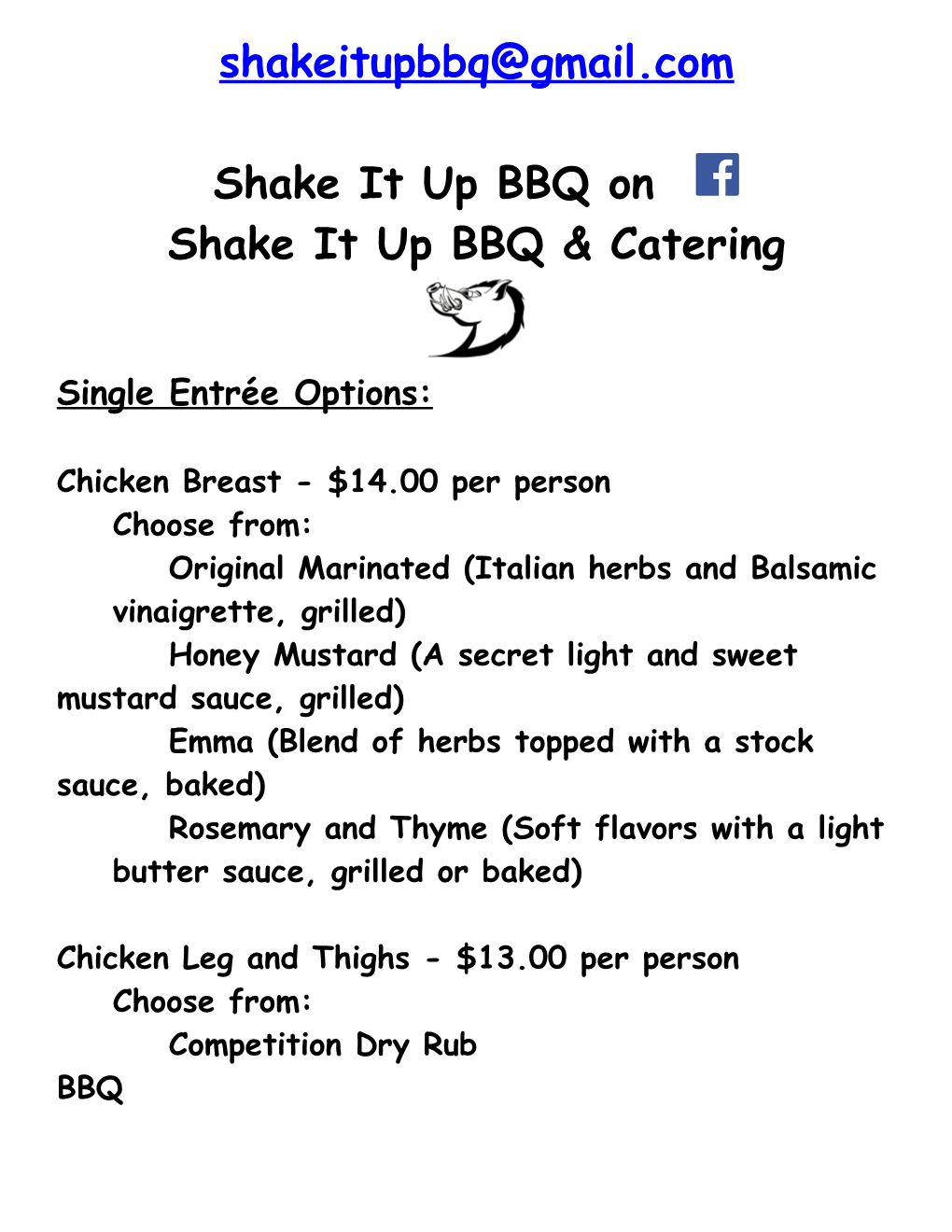 Shake It up BBQ & Catering