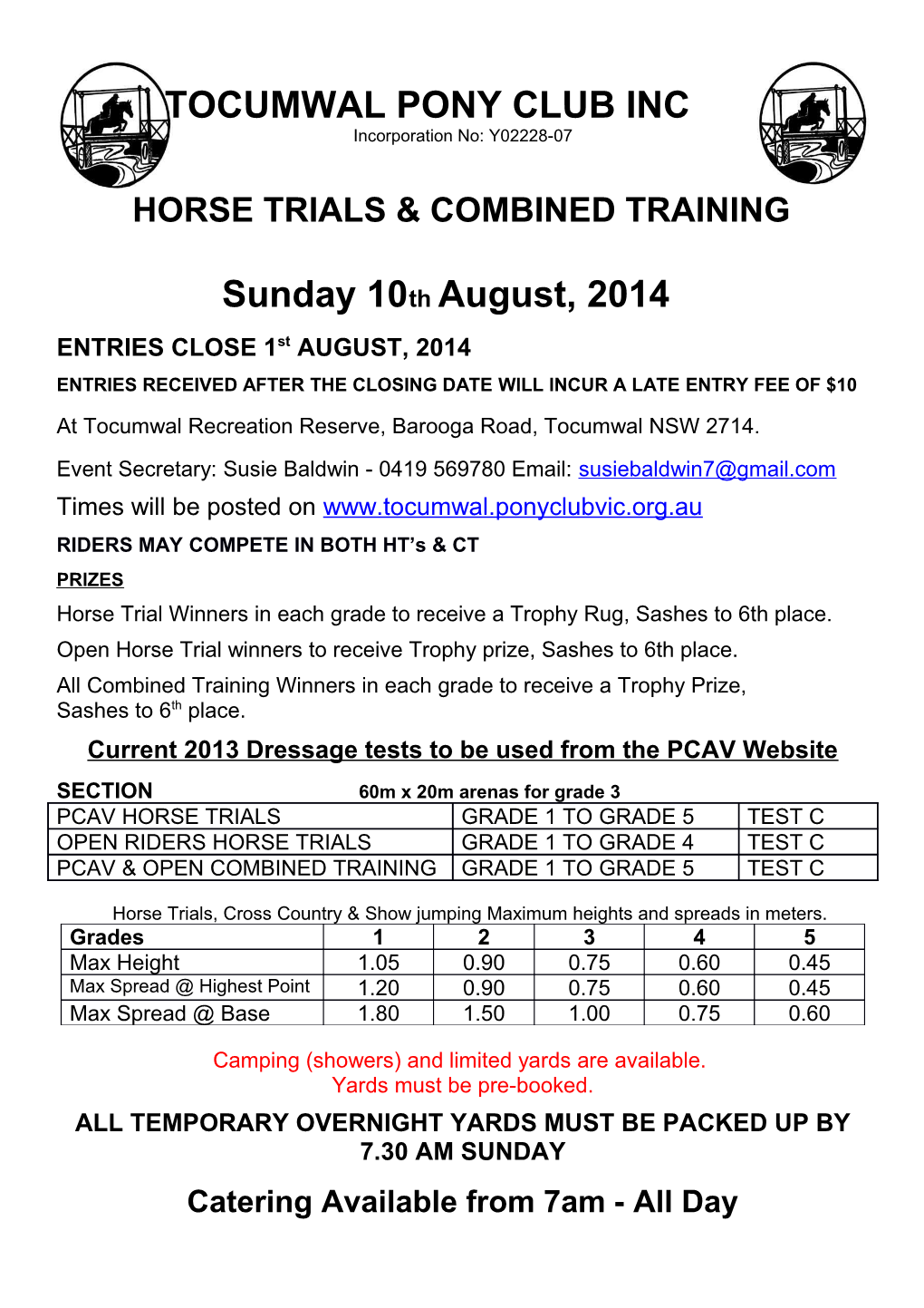 Tocumwal Pony Club Inc