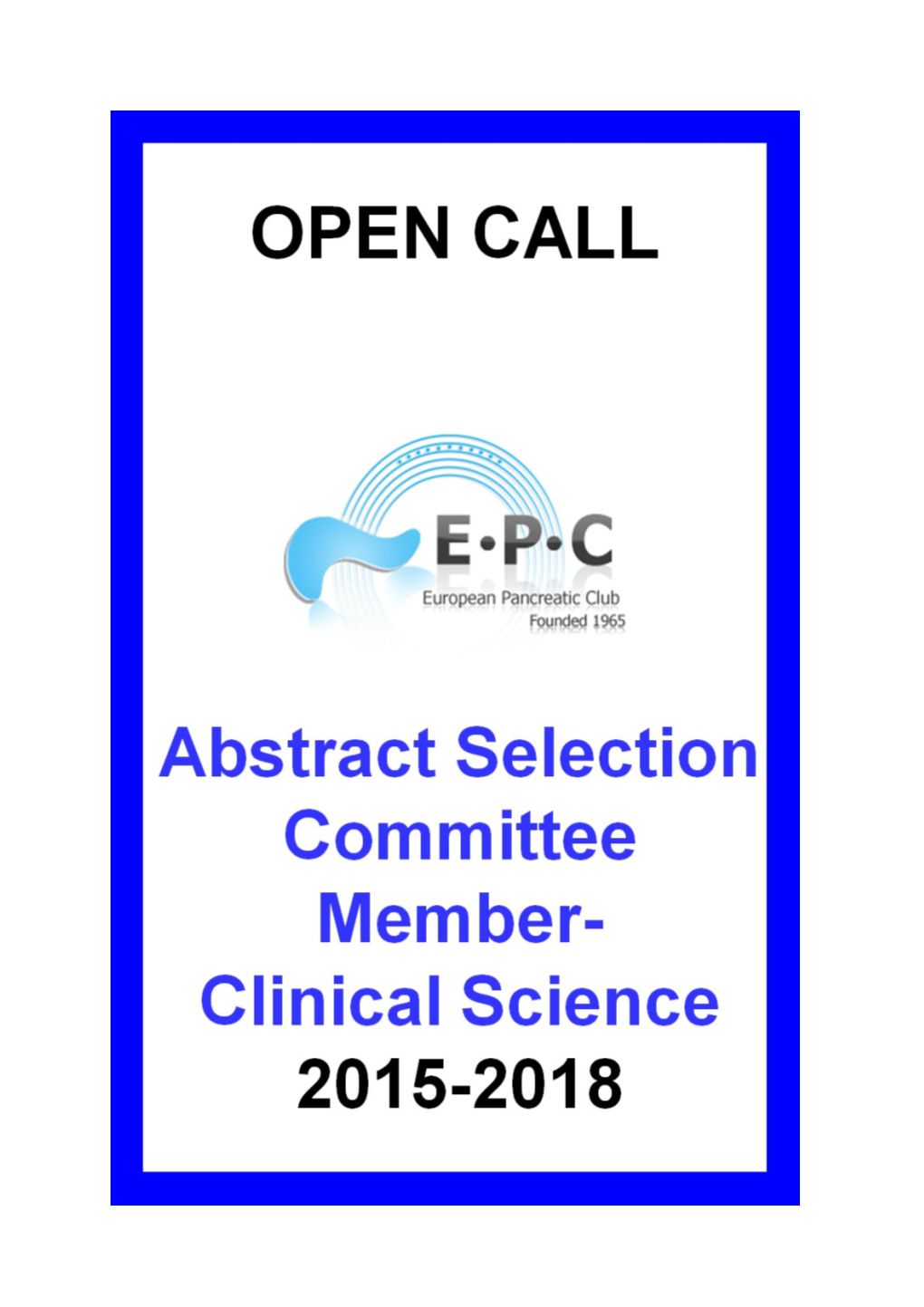 For Abstract Selection Committee Members (Representing Clinical Science) at the European