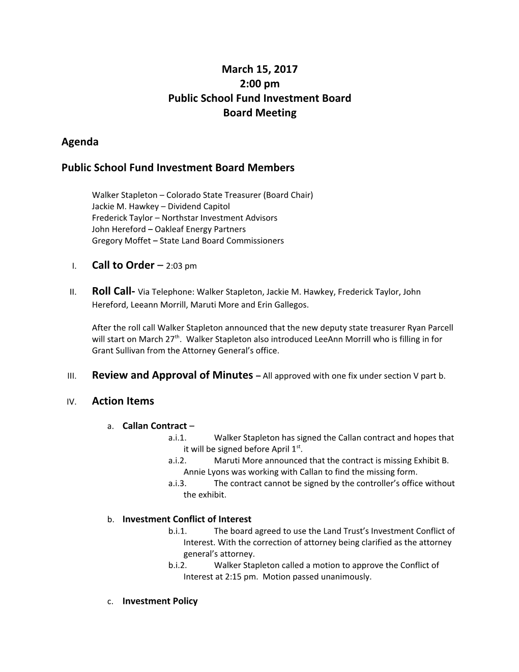 Public School Fund Investment Board