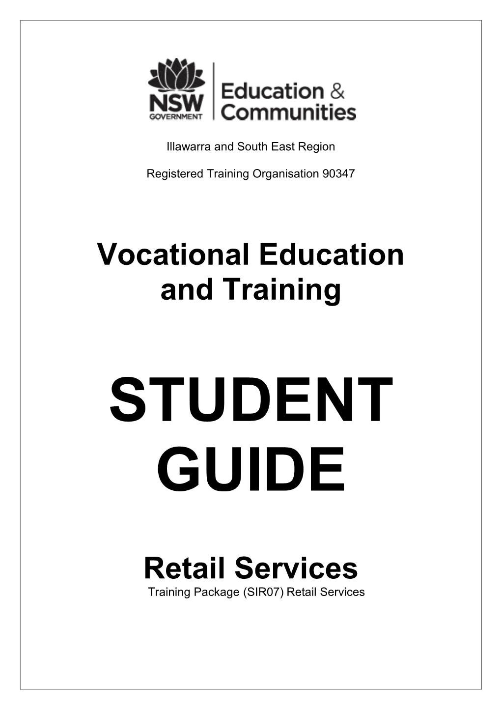 Illawarra and South East Region Student Guide