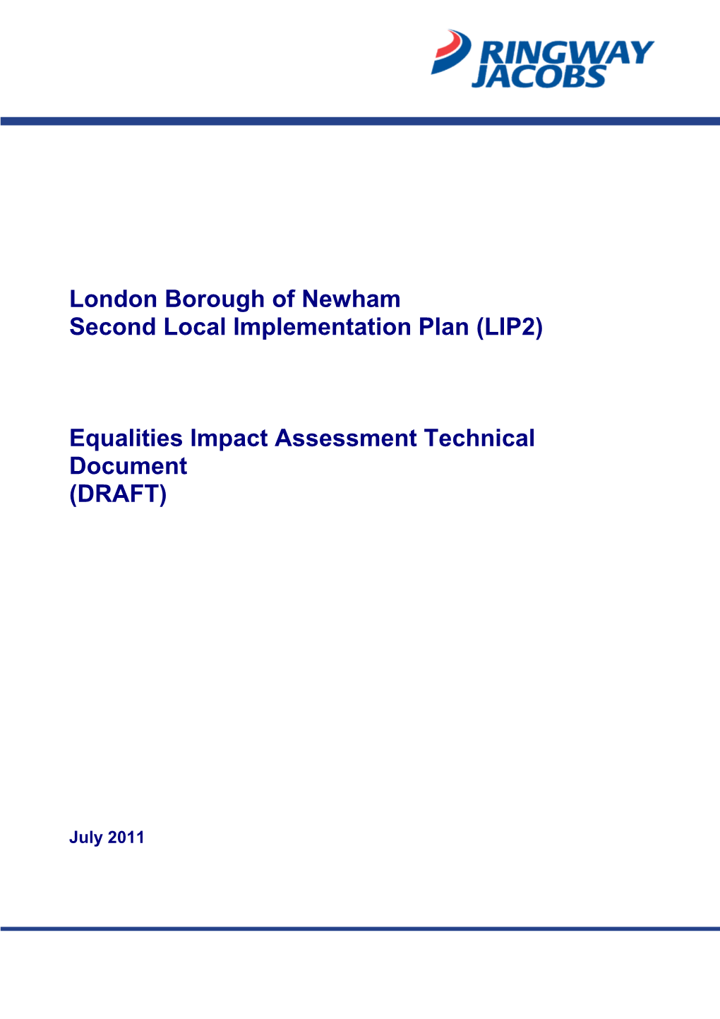 Second Local Implementation Plan for London Borough of Newham Eqia