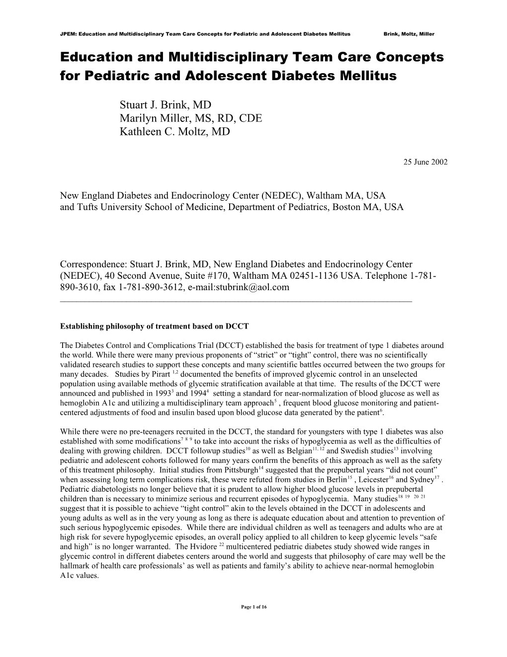 Chapter 8: Education and Multidisciplinary Team Care Concepts for Pediatric and Adolescent