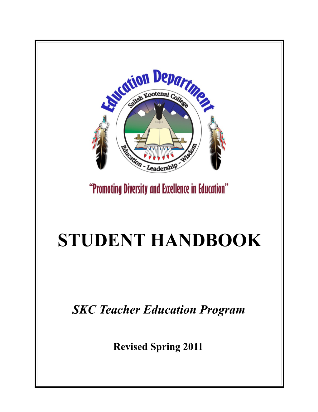 Education Department Student Handbook