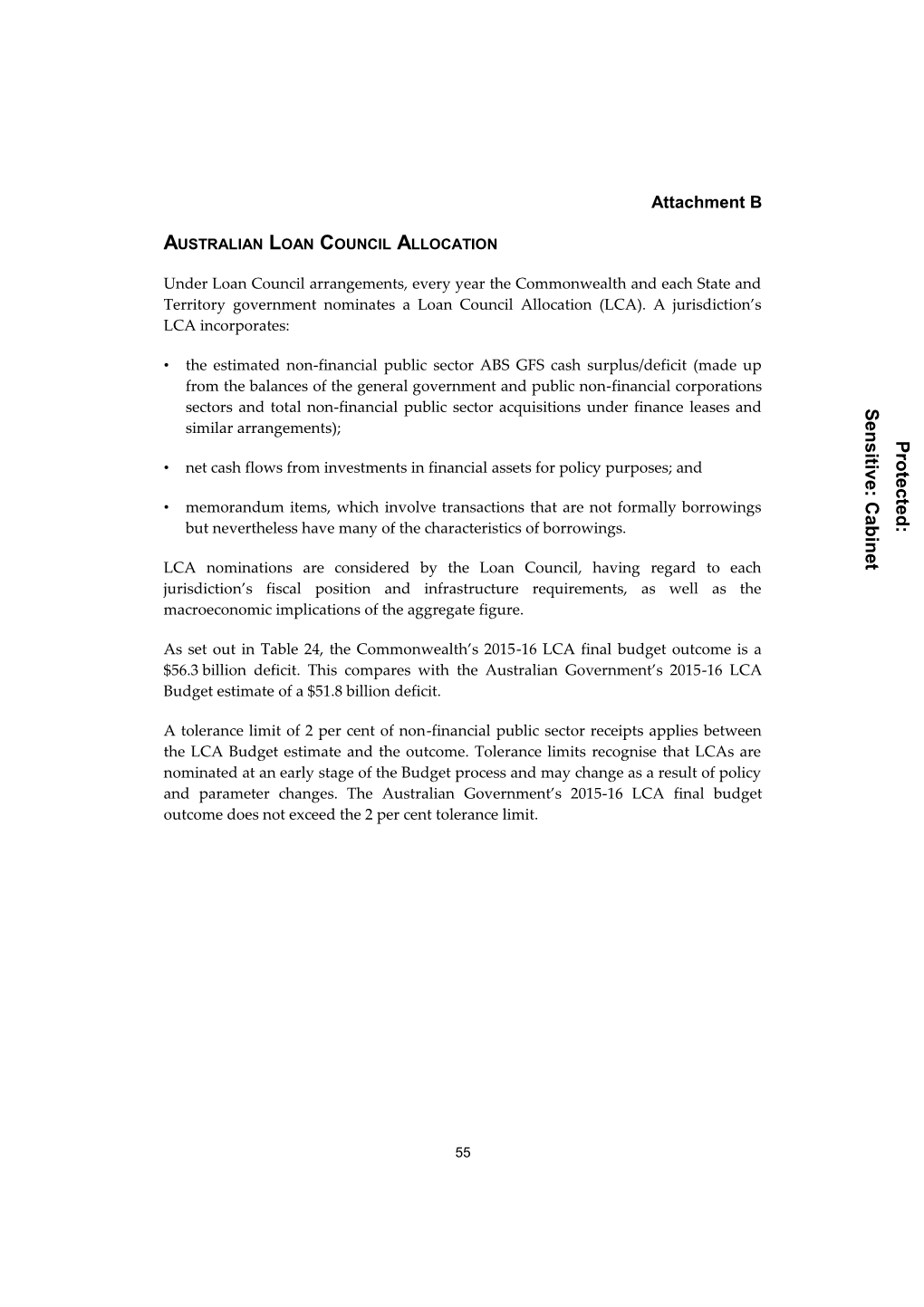 2015-16 Final Budget Outcome - Part 2: Australian Government Financial Statements - Attachment B
