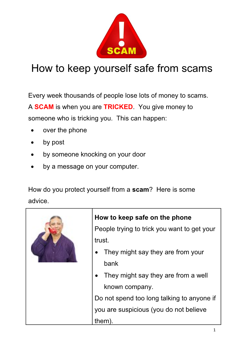How to Protect Yourself from SCAMS