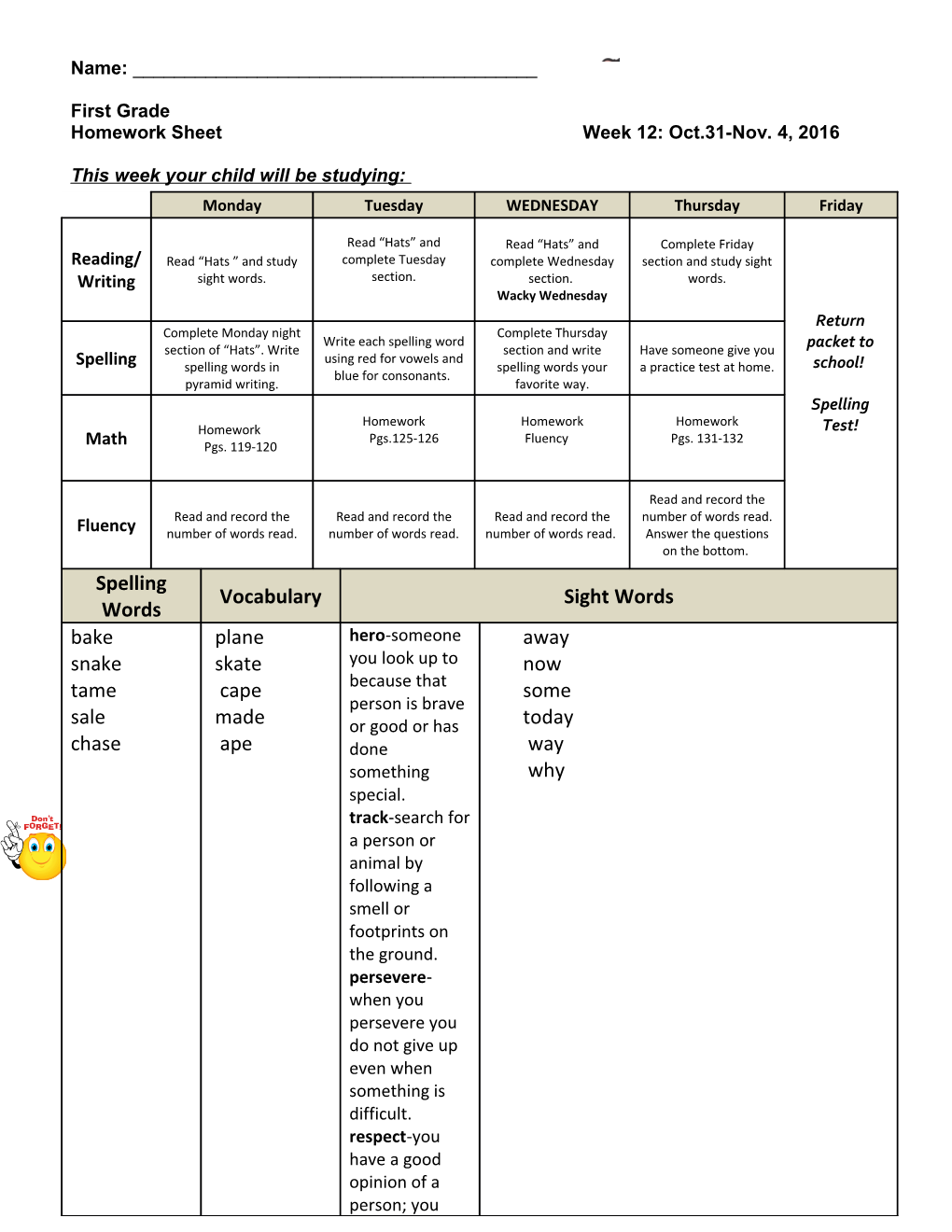 Homework Sheet Week 12: Oct.31-Nov. 4, 2016