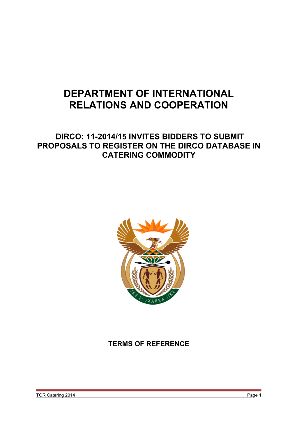 Terms of Reference for the Expert to Determine the Basis for Validating Rental Agreements/Proof