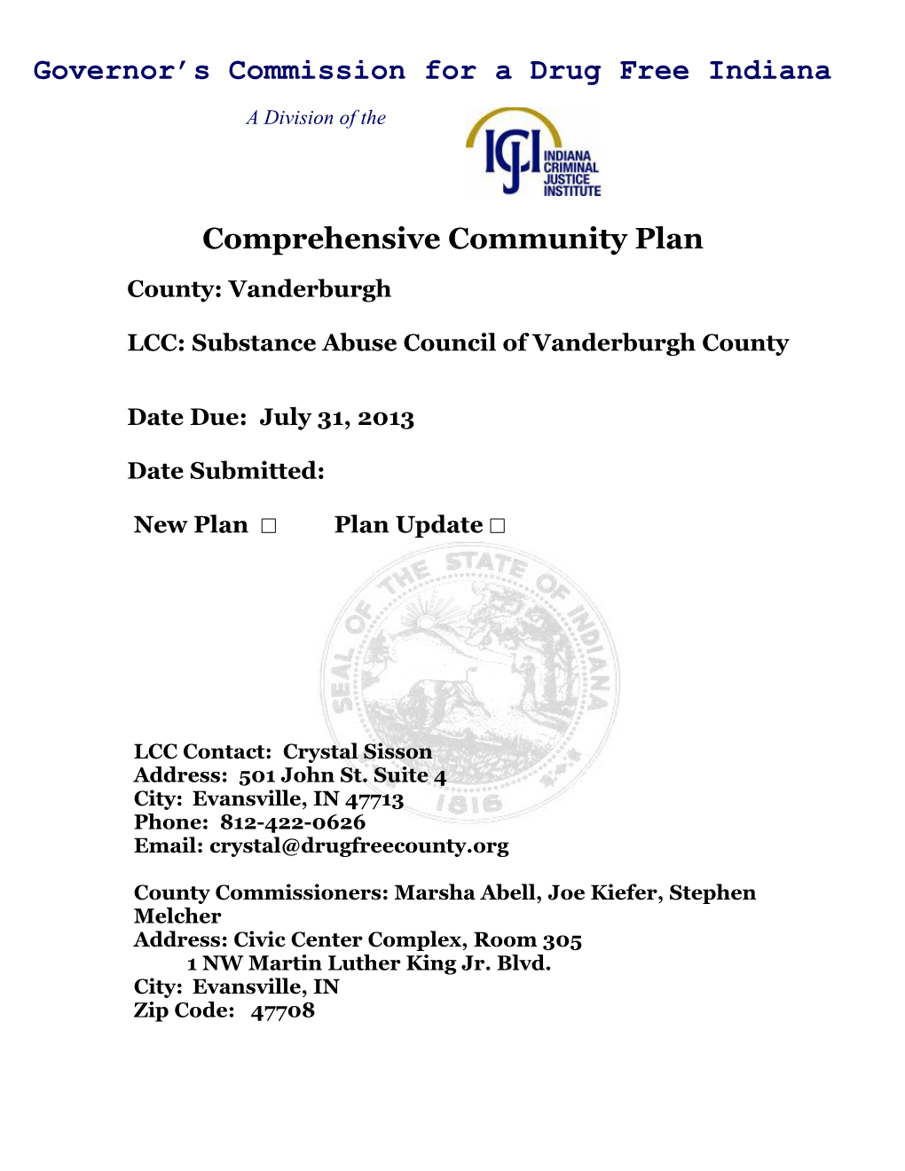 Comprehensive Community Plan 1