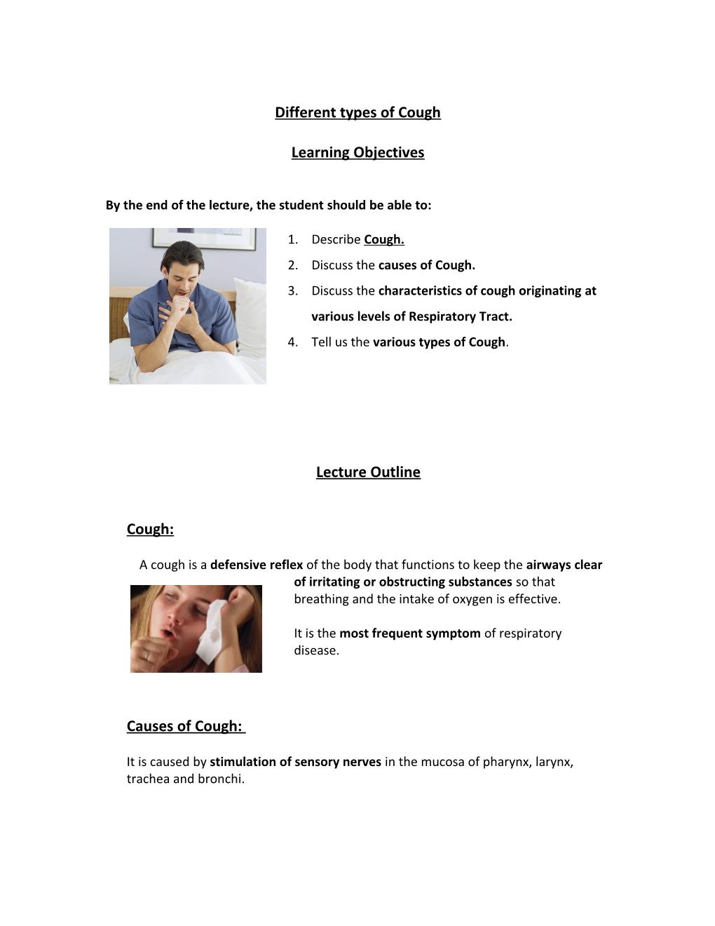 Different Types of Cough