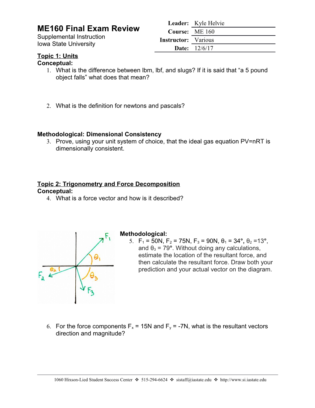 Methodological: Dimensional Consistency