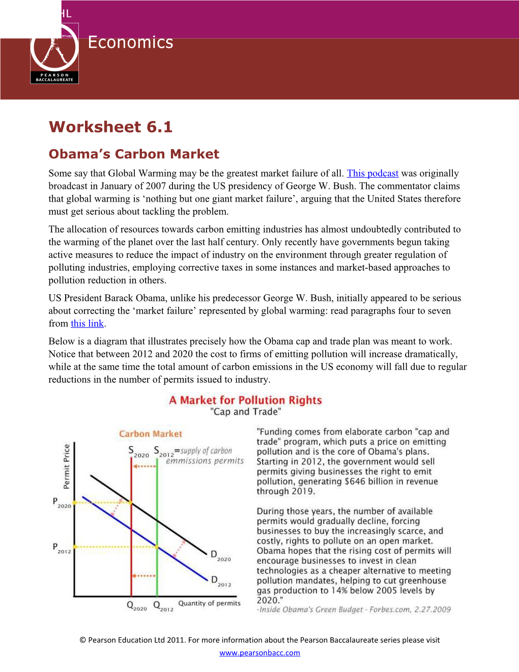 Obama S Carbon Market