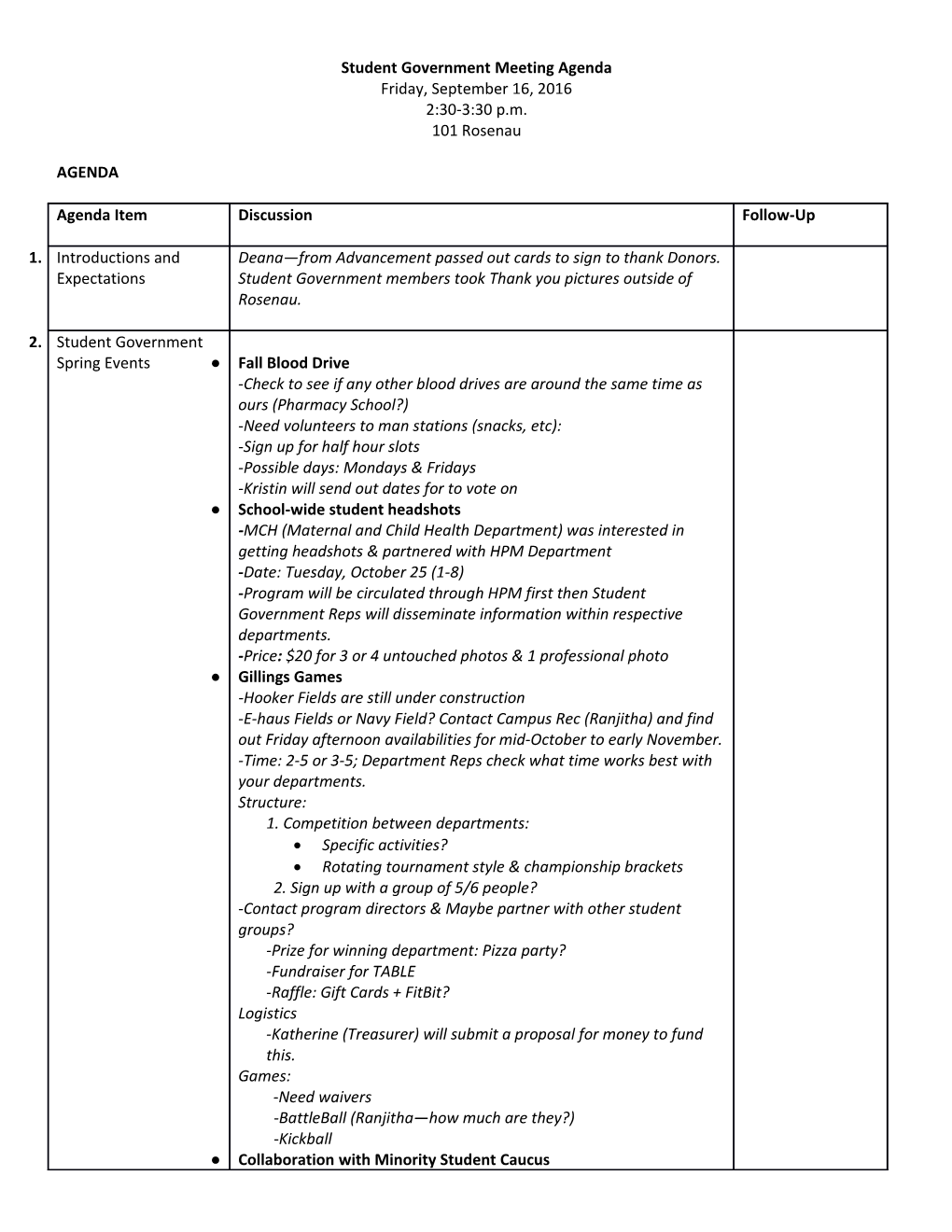 MPHA Annual Conference Planning Committee Agenda January 2015