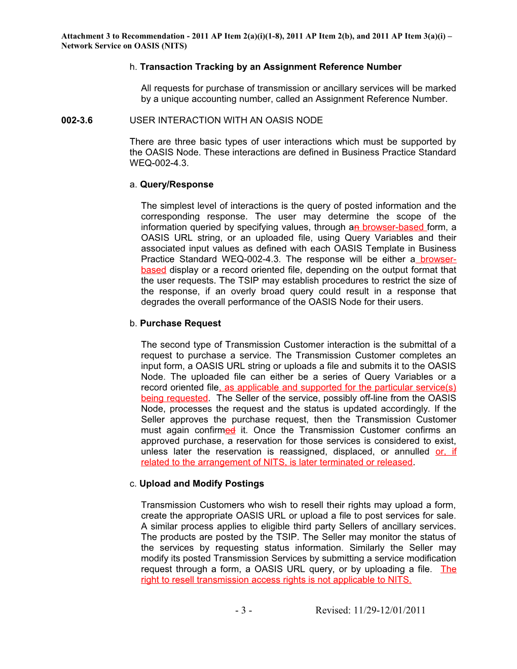 Attachment 3 to Recommendation - 2011 AP Item 2(A)(I)(1-8), 2011 AP Item 2(B), and 2011