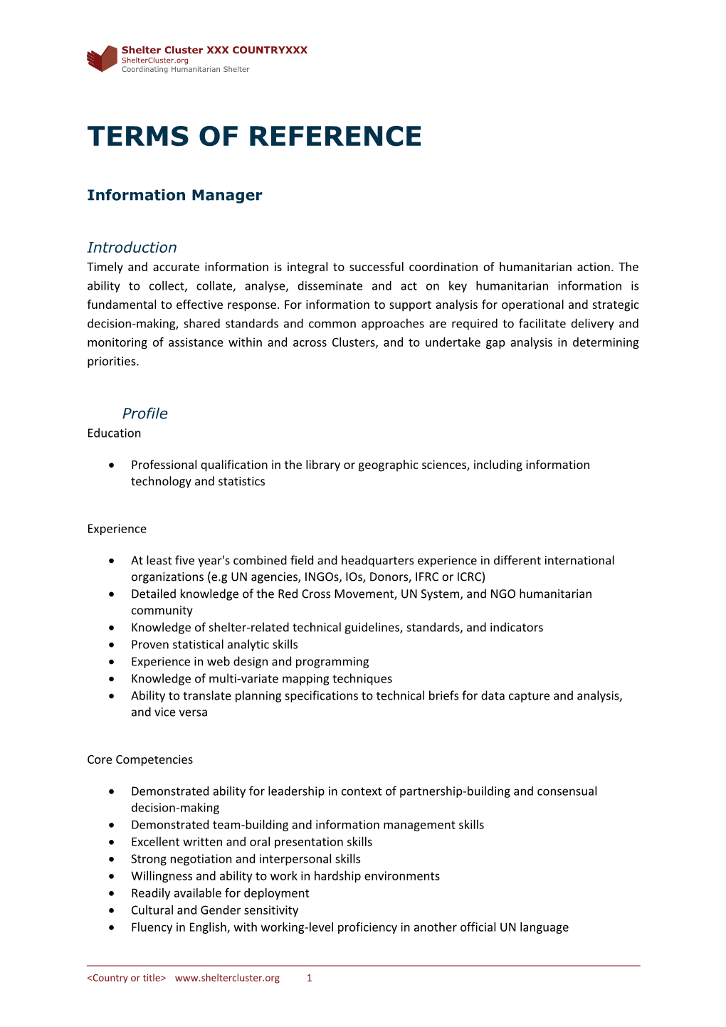 Tor Informantion Manager