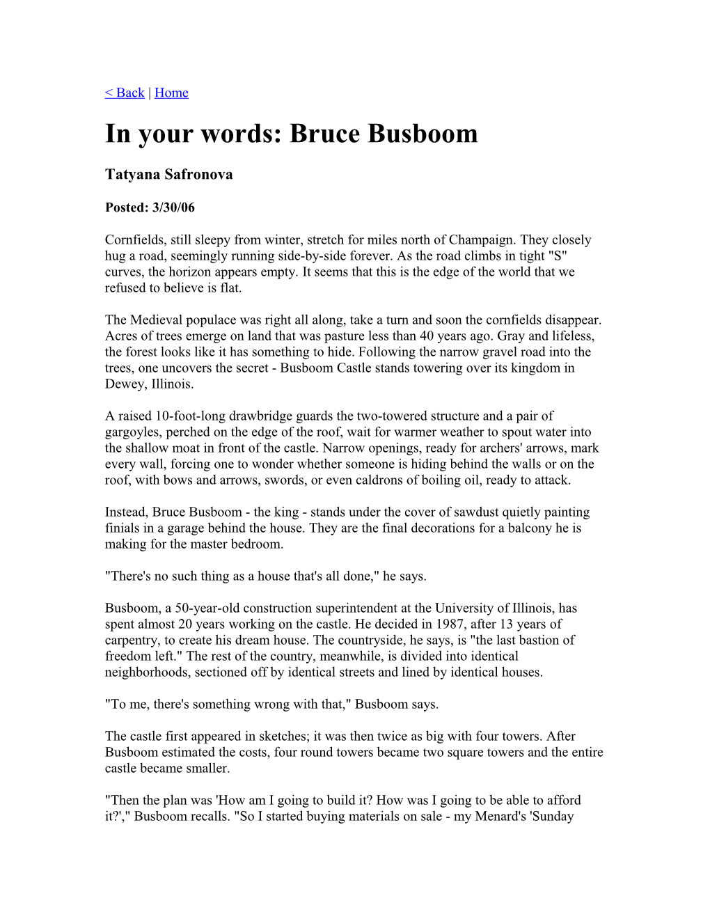 In Your Words: Bruce Busboom
