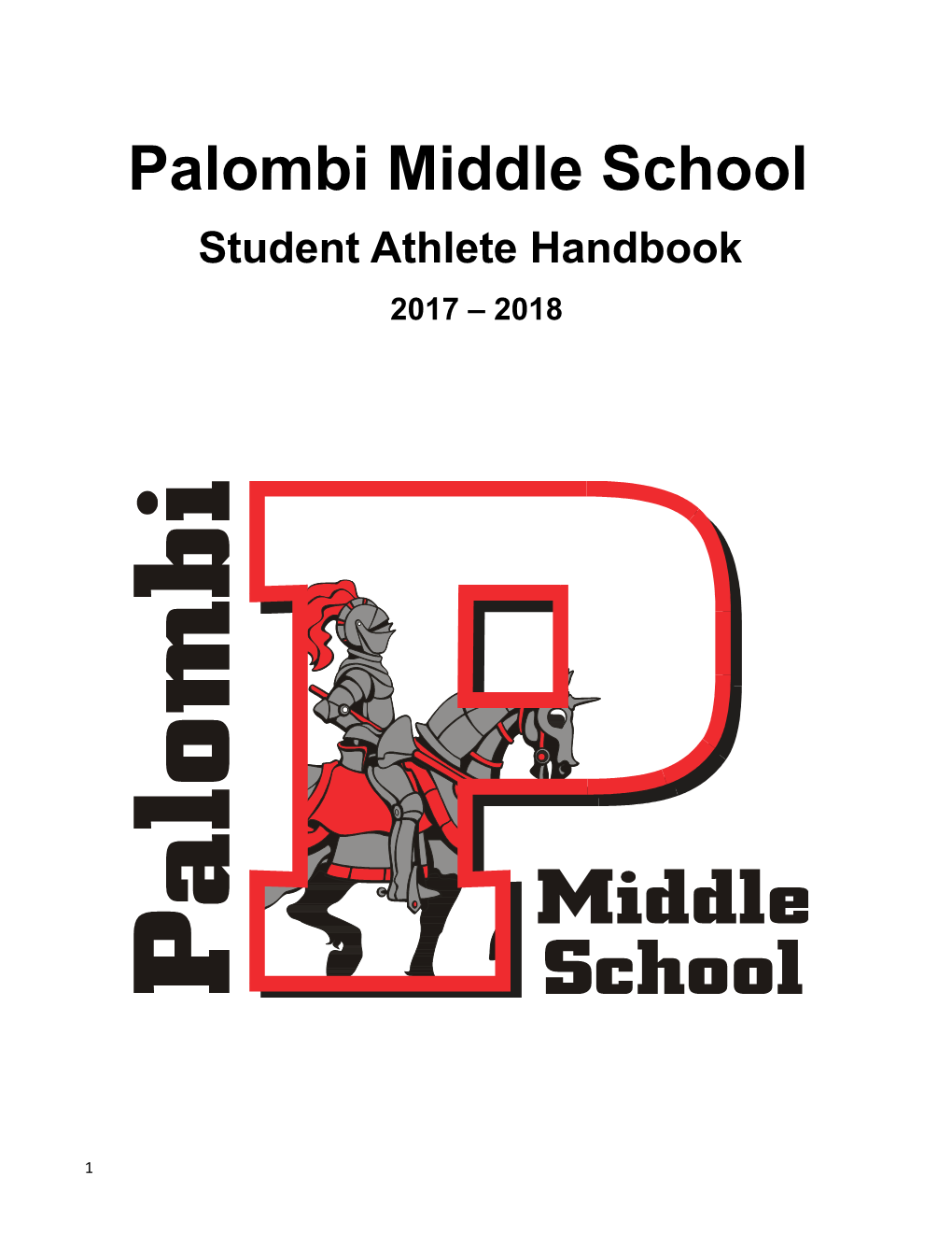 Palombi Middle School Student Athlete Handbook