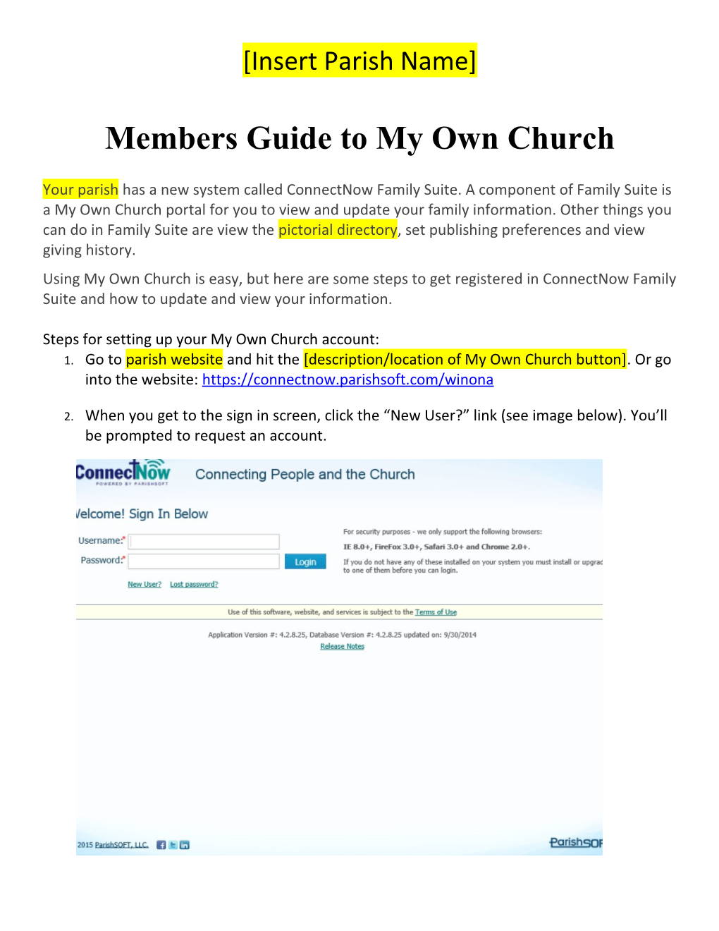 Members Guide to My Own Church