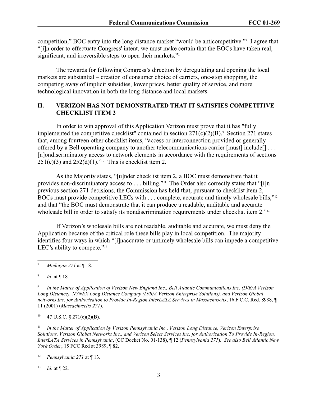 Dissenting Opinion of Commissioner Michael J. Copps