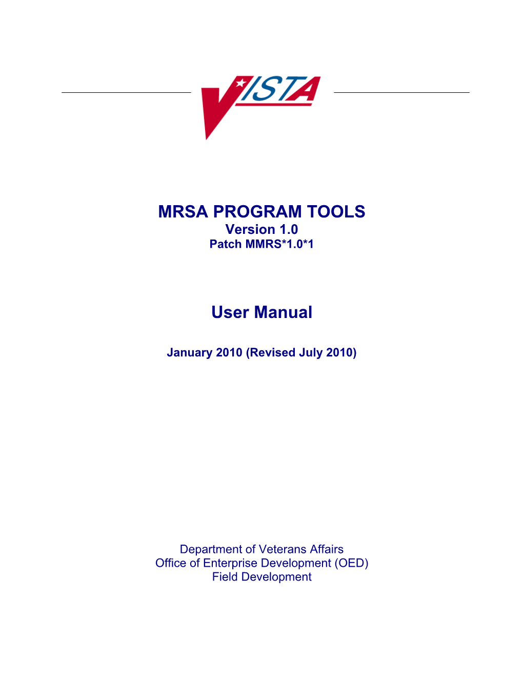Mrsa Program Tools