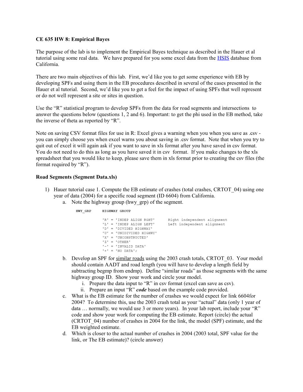 CE 635 HW 8: Empirical Bayes