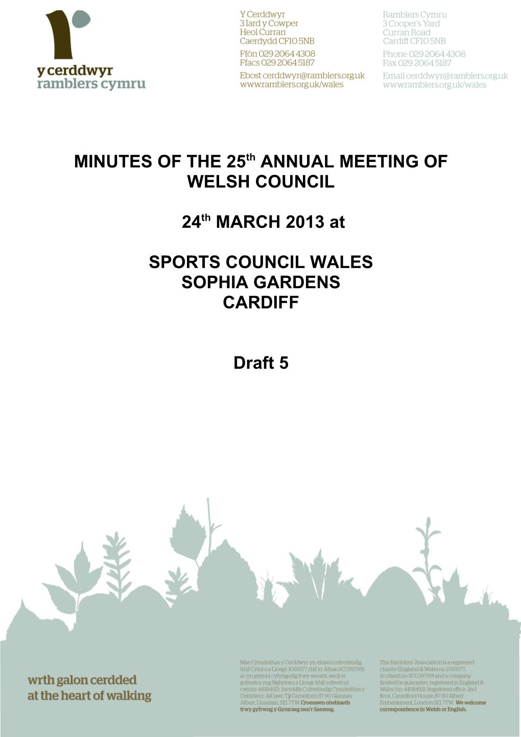 MINUTES of the 21St ANNUAL MEETING OF
