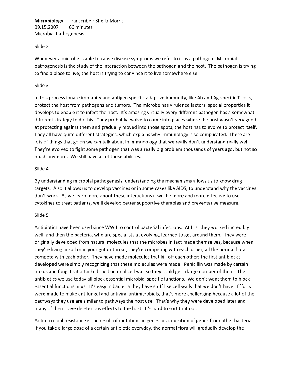 Microbiology: Microbial Pathogenesispg. 1