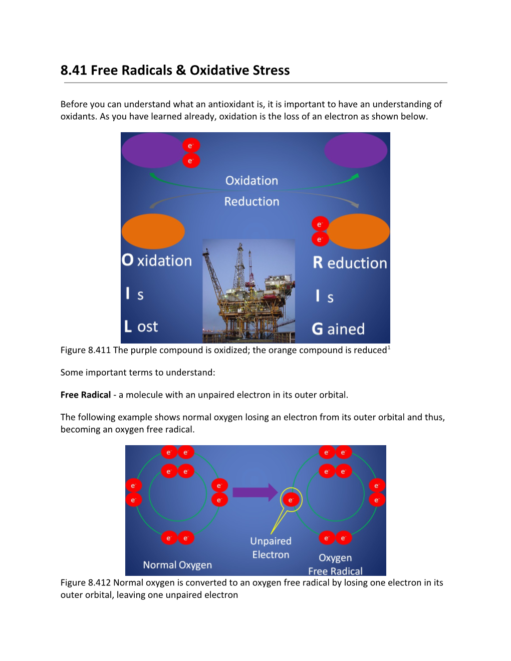 8.41 Free Radicals & Oxidative Stress