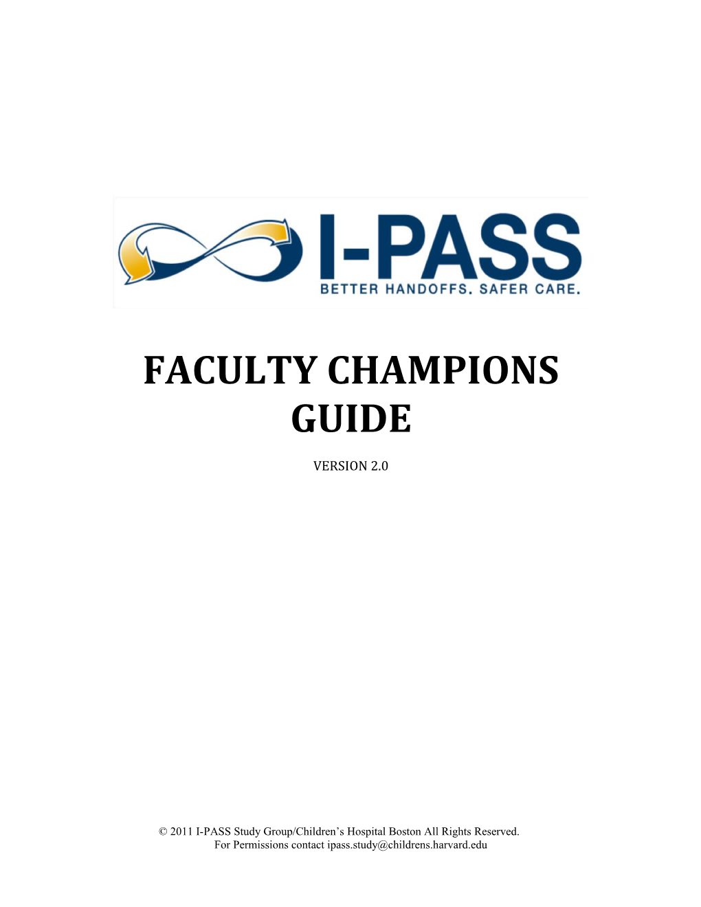 Faculty Champions Guide