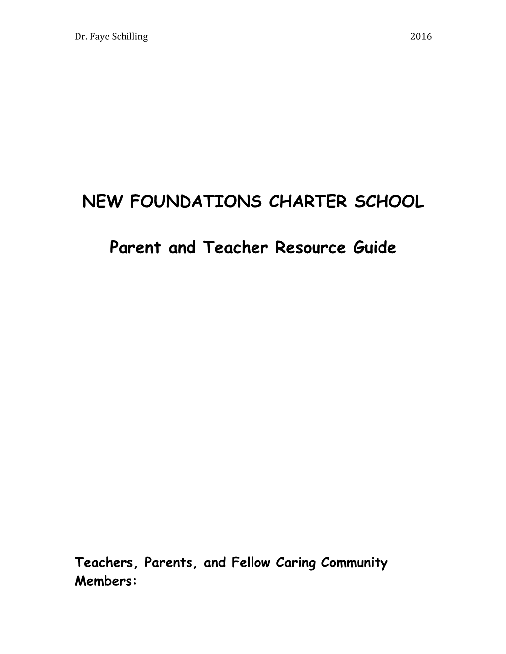 New Foundations Charter School