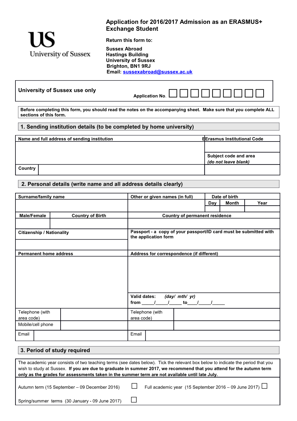 Before Completing This Form You Should Read the Notes on the Accompanying Sheet