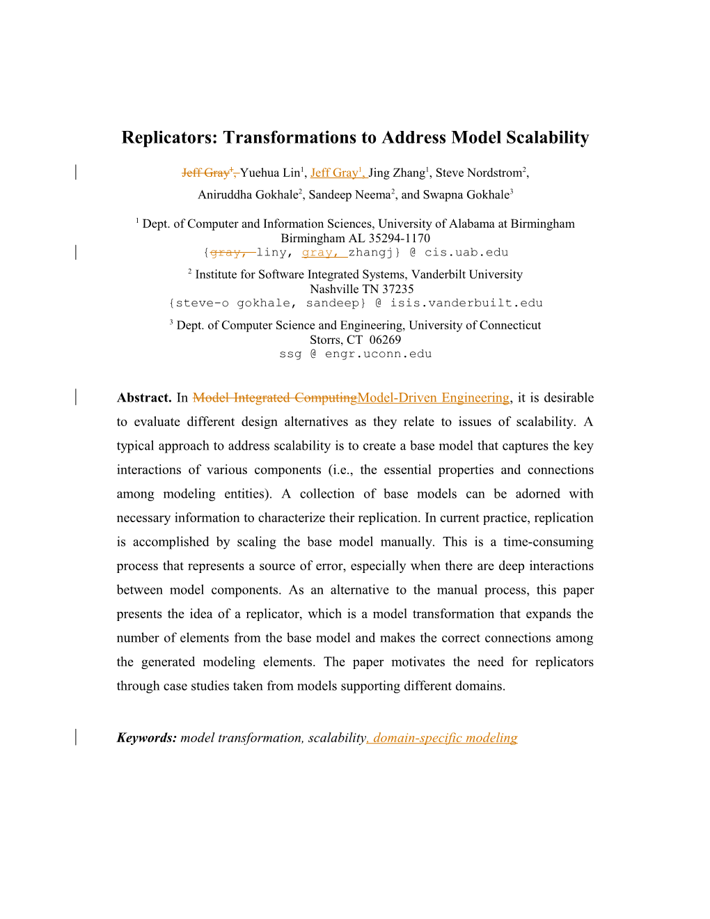 Model-Driven Program Transformation of A