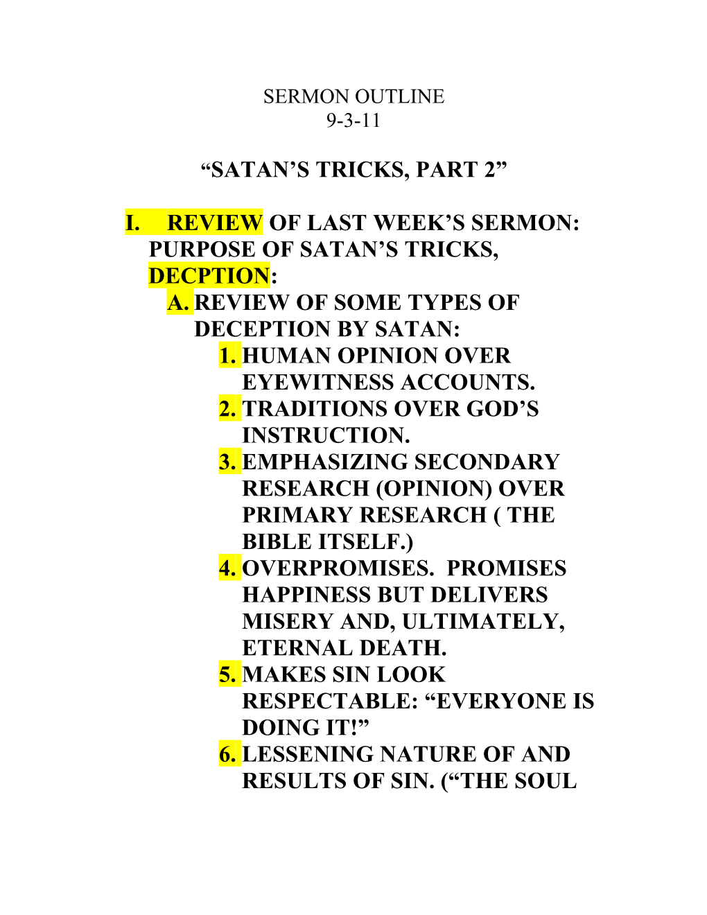 Satan S Tricks, Part 2