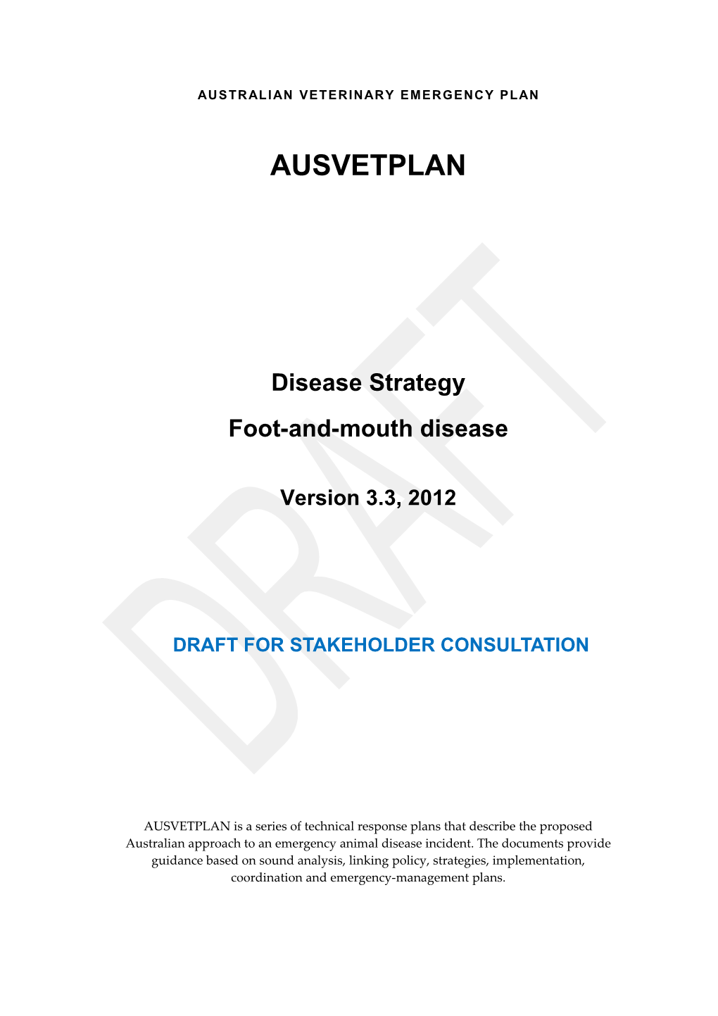 Disease Strategy Template