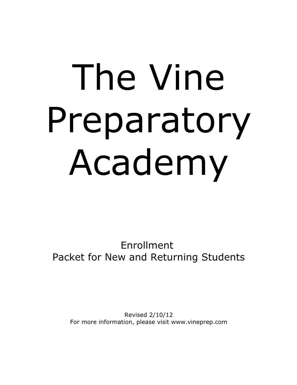 The Vine Preparatory Academy