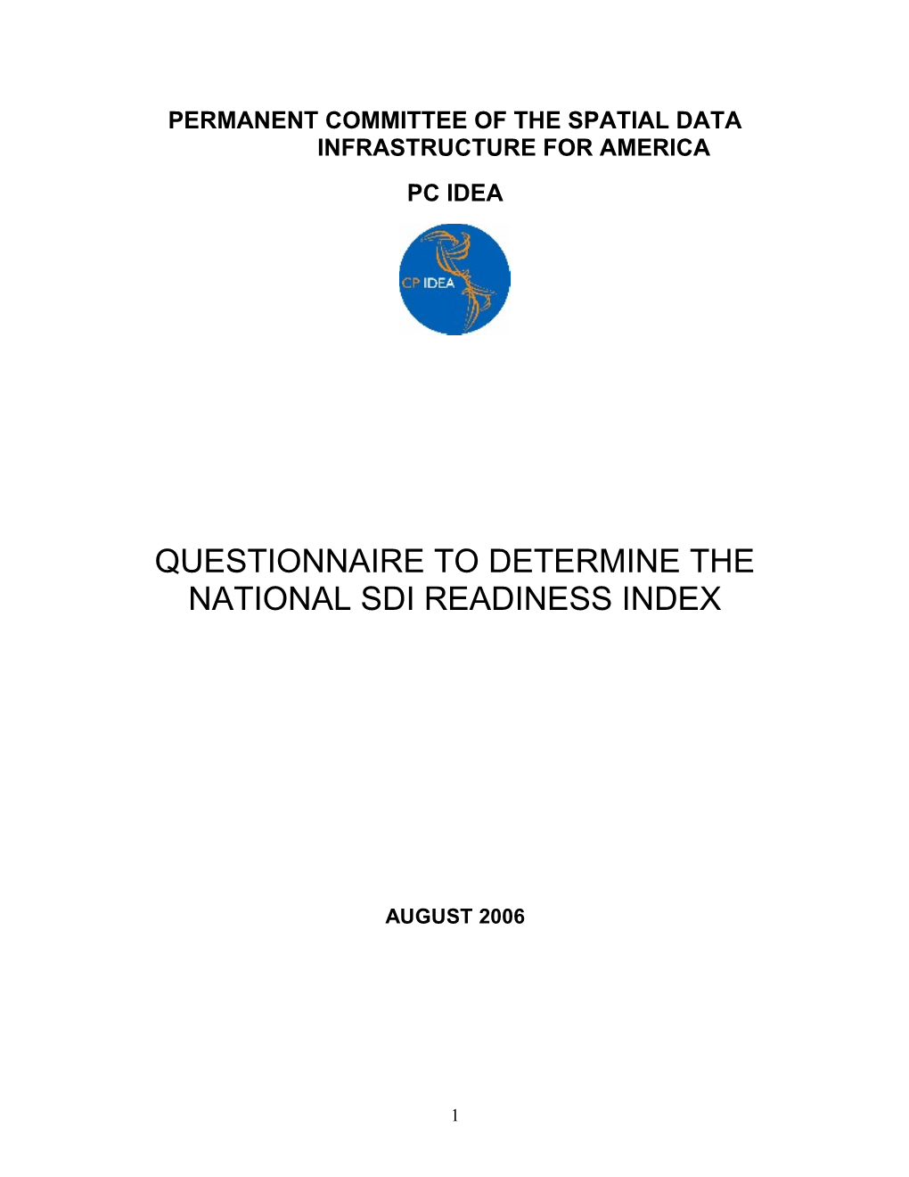 Permanent Committee of the Spatial Data Infrastructure for America