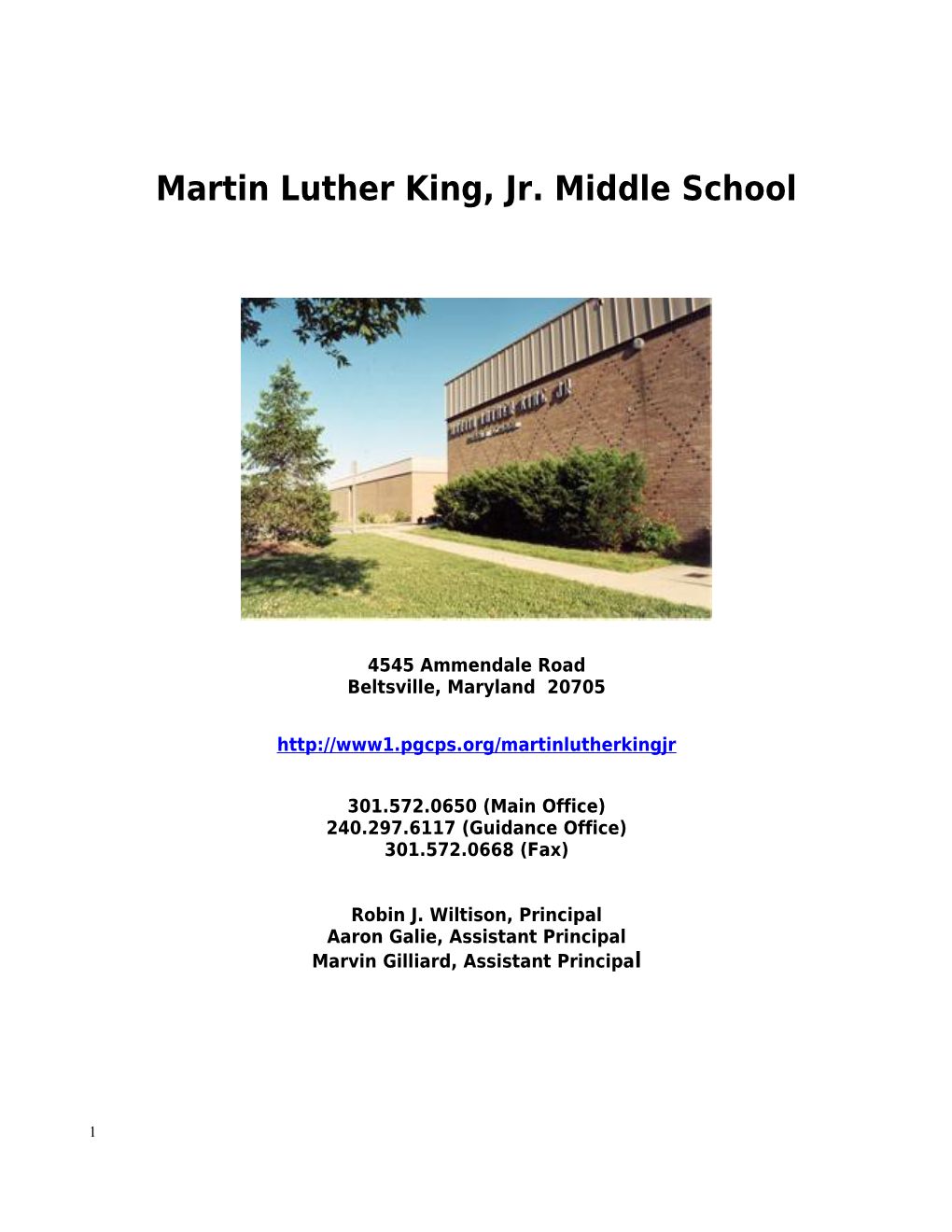 Martin Luther King, Jr. Middle School