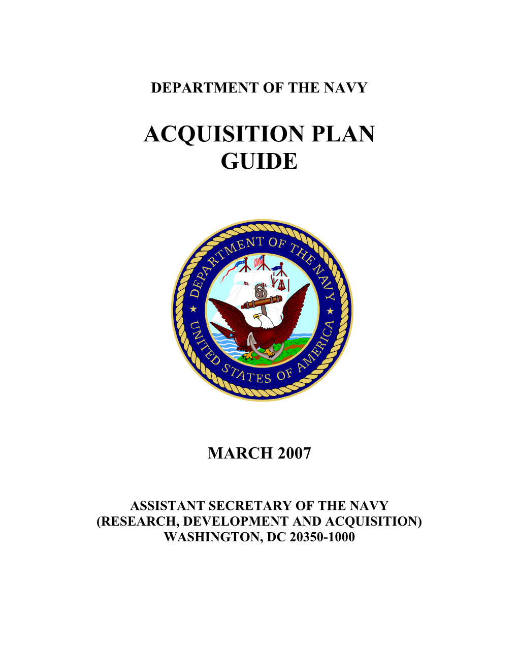 Acquisition Plan Guide (APG)