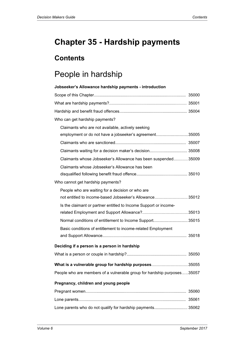 Jobseeker S Allowance Hardship Payments - Introduction