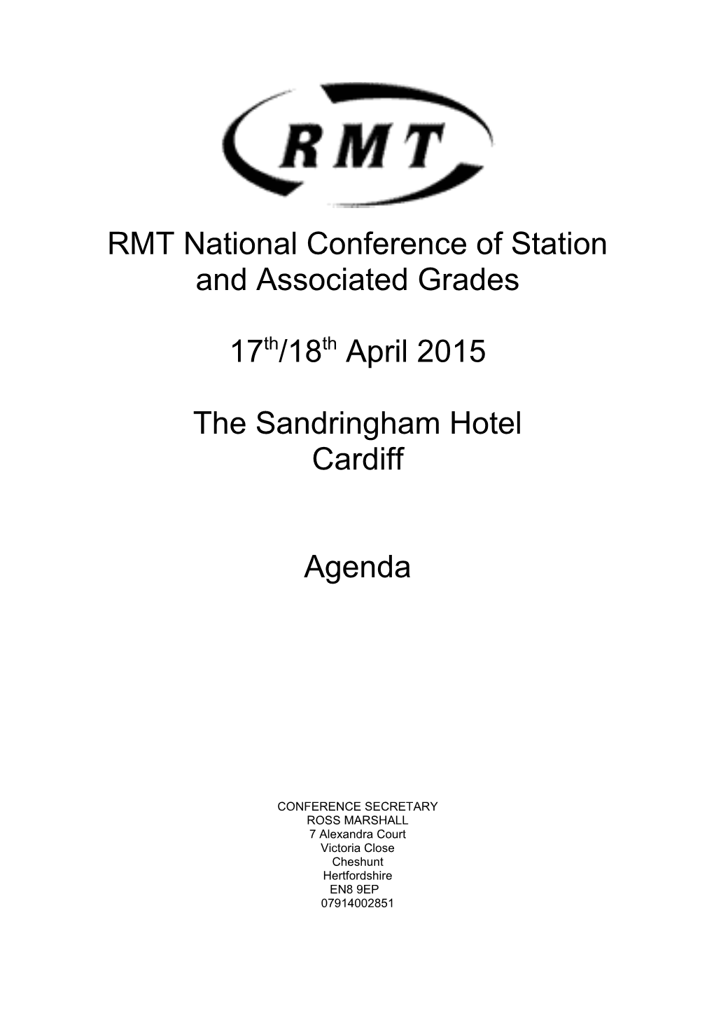 RMT National Conference of Station and Associated Grades